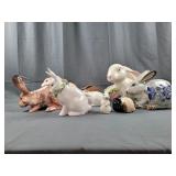 Lot of Ceramic Bunnies