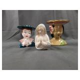 Lot of Vintage Head Vases