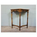Vintage Half Moon Side Table