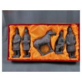 Boxed Set of 5 Chinese Terracotta Figurines