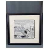 Framed Bill Freyse Political Cartoon