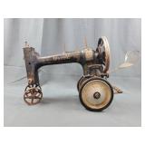 Sewing Machine Sculpture of a Tractor