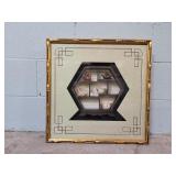 Square Shadow Box w/ Teapot Decor