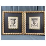 Two Framed Illustrations