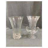 Hoosier 4041 Glass Vase & Tiffin Glass Vase