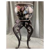 Ceramic Bowl on Wooden Stand