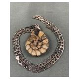 Sterling Fossil Necklace