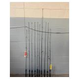 Lot Of 10 Fishing Poles