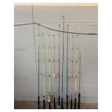 Lot Of 10 Fishing Poles