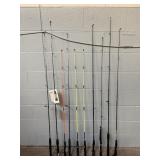 Lot Of 10 Fishing Poles