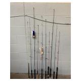 Lot Of 10 Fishing Poles