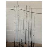 Lot of 10 Fishing Poles