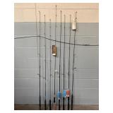 Lot of 8 Fishing Poles