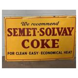 Vintage Semet-Solvay Coke Sign