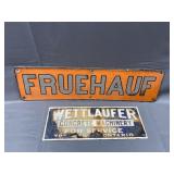 Vintage Friehauf Sign and More