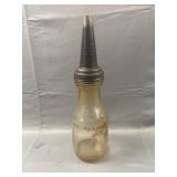 Vintage Mass One Liquid Quart Oil Bottle