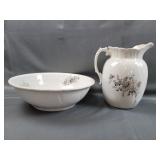 Antique Pitcher and Bowl