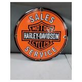 Vintage Harley Davidson Sales/Service Sign
