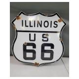 Vintage Illinois Route 66 Sign
