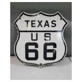 Vintage Texas Route 66 Sign