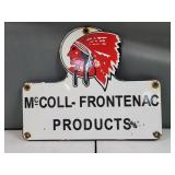 Vintage McColl Frontenac Products Sign