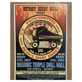 Mark Arminski Detroit Derby Girls Poster