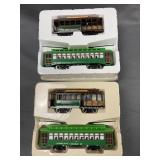 Two Sets of 2 Classic Streetcars