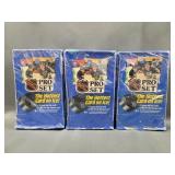 3 New Pro Set NHL Series 1 Trading Cards 1990