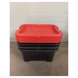 4 Craftsman Bins with Lids