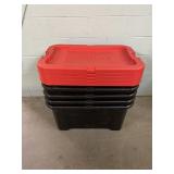 5 Craftsman 30 Gallon Bins with Lids