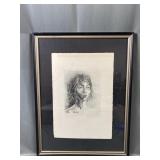 Signed Raphael Soyer Etching