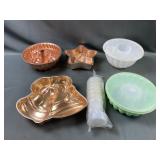 Vintage Tupperware and Copper Cake Pans