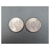 Two 1926 Liberty Silver Dollars