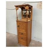 Vintage Tall Mirrored Cabinet