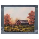 Signed Oil Painting on Canvas