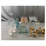 Glass and Brass Lot