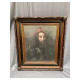 Print of "Portrait of a Rabbi" by Rembrandt