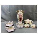 E Radford Pottery Hand Painted Teapot and More