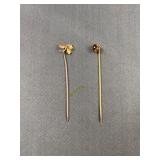 10k Gold Tie Pins