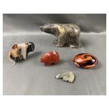 Carved Stone Bear and More