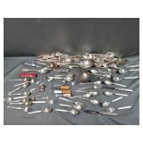 Lot of Stainless Steel and Silver Plated Utensils
