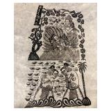 Eastern Woodblock Print