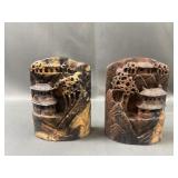 Marble Bookends