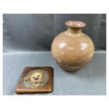 Royal Haeger Vase and Trivet