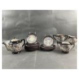 Vtg Japanese Moriage Dragonware Incomplete Tea Set