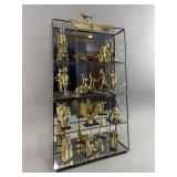 Franklin Mint King Tut Figures & Display