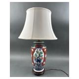 Japanese Imari Style Table Lamp Converted Vase