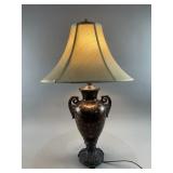 Vintage Enamel Urn Form Table Lamp