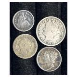 1840 1/2 Dime, Morgan Head Coins & More