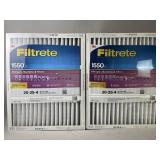 2 Filtrete 20 by 25 by 4 Filters